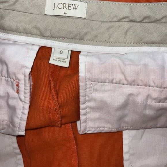 J. Crew Orange Chino Shorts Size 0 - Picture 3 of 3